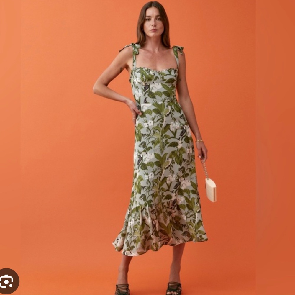 Reformation Nikita Tropical Midi dress size 4